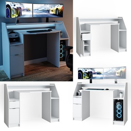 Vicco Joel Gaming Desk weiß