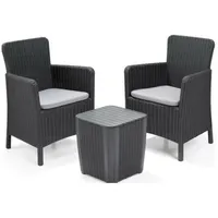 Trenton Balkonset Gartenmöbelset graphit