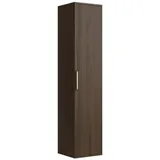 Badplaats Rimini Badezimmerschrank 38 x 33 x 170 cm Walnuss Braun MDF/Spanplatte/Massivholz