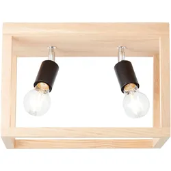 Brilliant Deckenleuchte Nerea Holz Natur E27 max. 15W schwenkbar