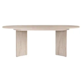 HANAH Home Ausziehtisch 160 x 75 x 90 cm beige