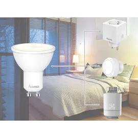 Hama WLAN-LED-Lampe, GU10, 5,5W Weiß