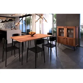 byoak Esstisch KULA 80 x 140 aus Massivholz, Naturgeölt - Naturbelassen