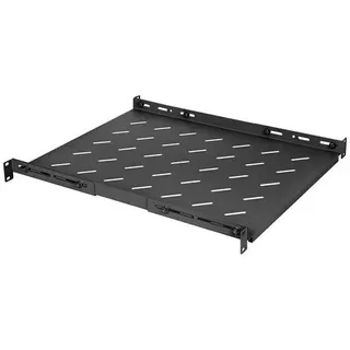 Intellinet Network Solutions Intellinet 714112 19 Zoll Netzwerkschrank-Geräteboden 1 HE Geeignet für Schranktiefe: 800mm Schwarz (RAL 9004, matt)