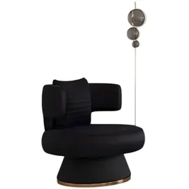 JV Möbel Cocktailsessel Stoffsessel 88 x 95 x 77 cm Schwarz