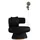 JV Möbel Cocktailsessel Stoffsessel 88 x 95 x 77 cm Schwarz