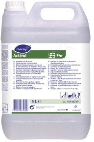 Actival F4r Alkalischer Fettlöser, schaumarm, Fett Reiniger für tierische und pflanzliche Fette und Öle, 5 Liter - Kanister