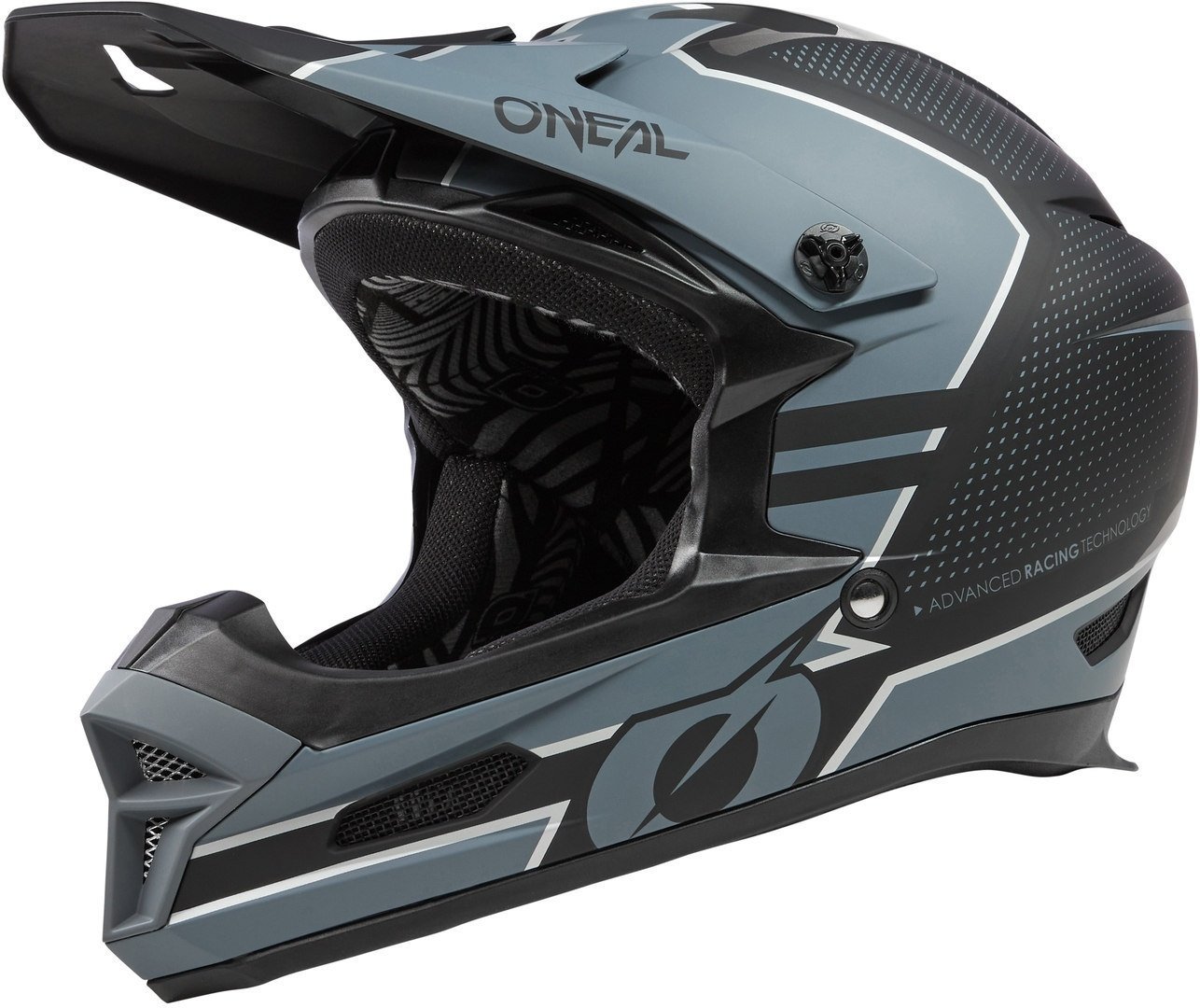 Oneal Fury Stage Downhill Helm, zwart-grijs, XL Voorman