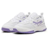 Puma Varion II Jr Indoor Court Shoe, White-Lavender Alert, 34.5