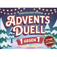 Adventsduell: 1 gegen 1 Duell-Adventskalender 2025 – 24 lustige Rätsel und Spiele für zwei – Zum Verschenken für Freunde, Eltern oder Paare