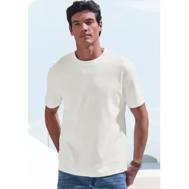 John Devin T-Shirt mit Struktur weiß M