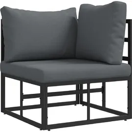 vidaXL Garten-Sofa-Set 4-tlg. schwarz