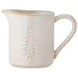 Bloomingville Milchkännchen WINTER Weiß mit Tannenbaum 145 ml Geschirr Kanne