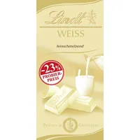 Lindt Schokolade Weiß | 100 g Tafel | Feinschmelzende weiße Schokolade | Schokoladentafel | PROMO | Schokoladengeschenk