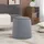 furnicato Hocker 2-in-1 Samtoptik mit Stauraum 44 x 47,5 x 44 cm Grau