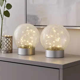 GLOBO Tischleuchte Silber