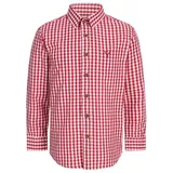 Nübler Kindertrachtenhemd Langarm Horas in Rot | Gr.: 116