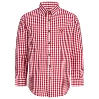 Nübler Kindertrachtenhemd Langarm Horas in Rot | Gr.: 116