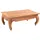 DESIGN DELIGHTS Opiumtisch Honigfarben Mahagoni 100 x 60 x 41 cm