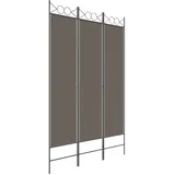 vidaXL 3-tlg. Paravent Anthrazit 120x200 cm Stoff