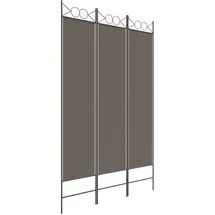 vidaXL 3-tlg. Paravent Anthrazit 120x200 cm Stoff
