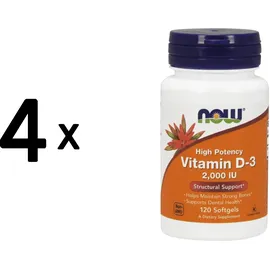 NOW Foods Vitamin D-3 2000 IU Softgels 120 St.