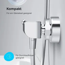 AM.PM Duschthermostat Chrom Brausethermostat Duscharmatur Dusche Armatur Thermostat Mischbatterie Temperatureinstellung Durchflusseinstellung 38°C