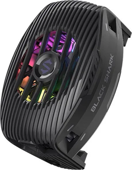 Black Shark FunCooler 5 NEO magnetischer Handy‐Kühler für Gaming, tragbarer Handy‐Kühlventilator mit RGB‐Licht, Handyhitzeraumung für iPhone Magnet‐Serie/Android/Tablet/iPad (schwarz)