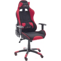 MC Racing 1 Gaming Chair Stoff schwarz/rot
