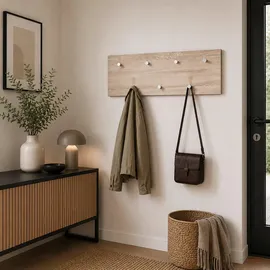 Haku-Möbel Wandgarderobe Eiche Braun