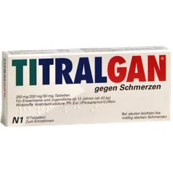 Titralgan Tabletten gegen Schmerzen 10 St