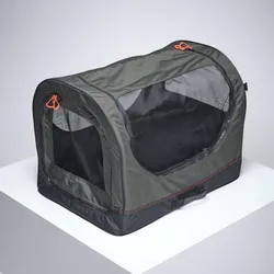 Hundetransportbox faltbar 1 Hund grün bronze khaki grün L