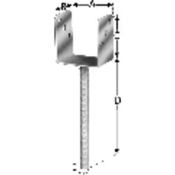 Pfostenträger tzn 81 Import CE