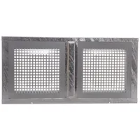 ACO Severin Ahlmann GmbH & Co. KG Kellerfenster MARKANT Stahlkellerfenster 2 Flügel verzinkt + ESG + Schutzgitter, Gitter und Flügel separat schwenkbar, Größe: 80x40cm inkl. Maueranker silberfarben