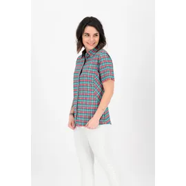 DEPROC activ Outdoorbluse DEPROC ACTIVE "SUDBURY II WOMEN", Damen, Gr. 36/38 (M), bunt (türkis, rot), 93% Polyester; 7% Elasthan, Blusen, auch in Großen Größen erhältlich