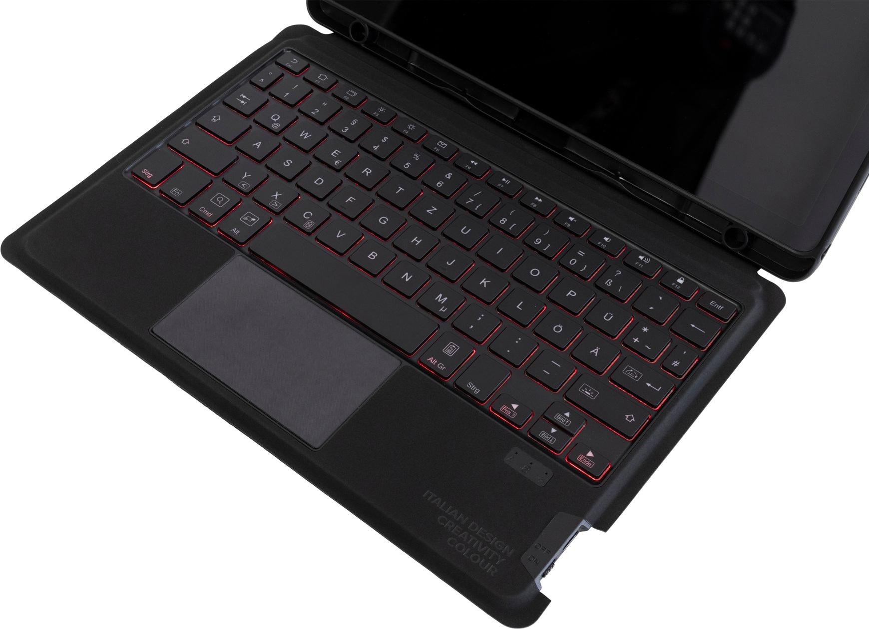 Samsung Tucano Book Cover Keyboard für Tab A9+ (Galaxy Tab A9+), Tablet Tastatur, Schwarz