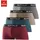 Buffalo Hipster 4er Pack Bunt (Bordeaux / Petrol / Khaki / Grau) S