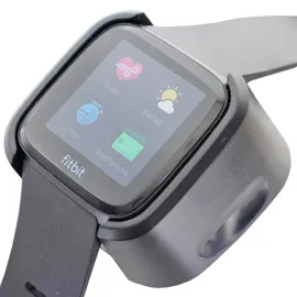 AccuCell Ladegerät passend für die Fitbit Versa schwarz mit USB Kabel 1 Meter, Ladekabel für Fitbit Versa