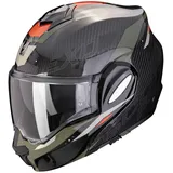 Scorpion Exo-Tech Evo Carbon Rover Klapphelm, schwarz-grün, Gr. L 59/60