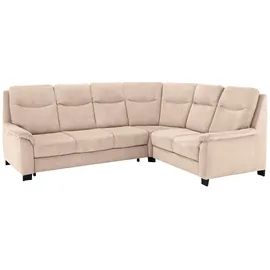Home Affaire Ecksofa »Boccaccio L-Form« mit Federkern, incl. Kopfteilverstellung, wahlweise Bettfunktion beige
