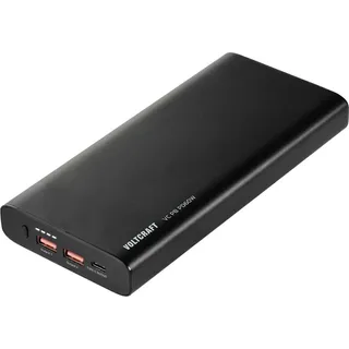 VOLTCRAFT PD60W Powerbank 26800 mAh Quick Charge 3.0, USB PD 3.0 Li-Ion Schwarz