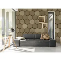 A.S. Création 3D-Tapete Wabenmuster 2 cm x 10 m 1 St Beige 34193