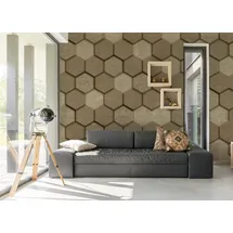 A.S. Création 3D-Tapete Wabenmuster 2 cm x 10 m 1 St Beige 34193