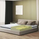 The White Stone Großes Einzelbett Matratze 130x195 Carbon, Antibakteriell, Anti-Milben, Anti-Allergie.| Höhe 20 cm | Italy