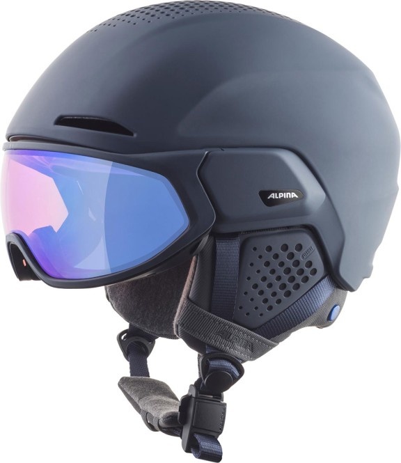 ALPINA ALTO QV Helm 2024 black matt/cobalt green - 51-55