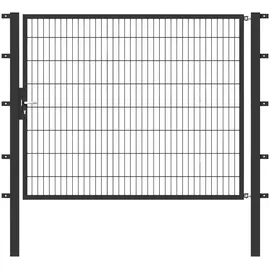 GAH Alberts Gartentor 200 x 160 cm Grau/Stahl