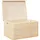 vidaXL Holzkiste mit Deckel und Griffen 40 x 30 x 23 cm 1-tlg. braun