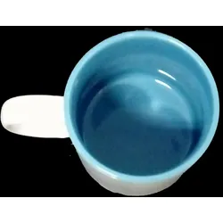 Airbrush-City 36 Stück Fototasse Sublimation Kaffee Tassen Becher WEISS - INNEN BLAU