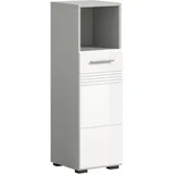xonox.home Standschrank 30 cm x 95 cm x 30 cm Grau-Weiß