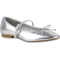 VAN HILL Riemchenballerinas in Silber